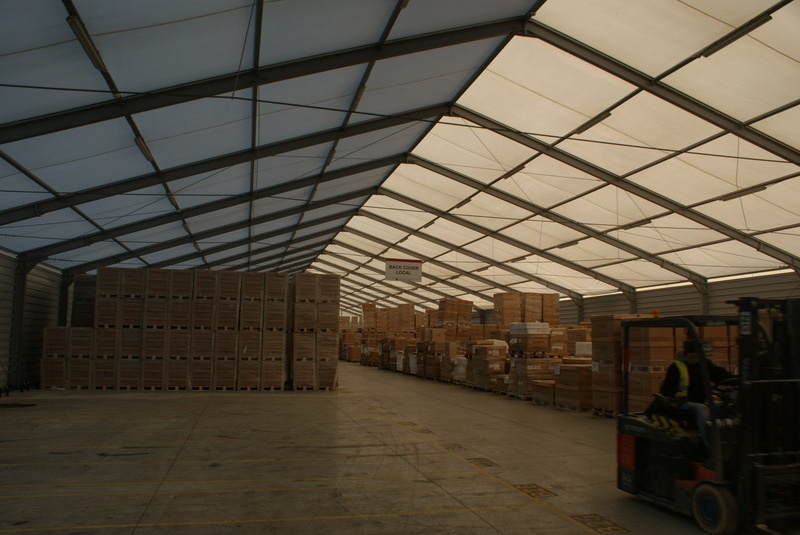 Пракат вытворчасць каркасна-тэнтавых павільёнаў складскіх аб'ектаў Польшча