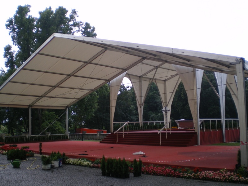 Пракат вытворчасць каркасна-тэнтавых павільёнаў складскіх аб'ектаў Польшча