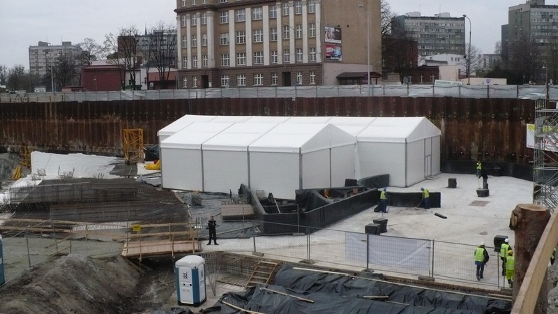 Пракат вытворчасць каркасна-тэнтавых павільёнаў складскіх аб'ектаў Польшча