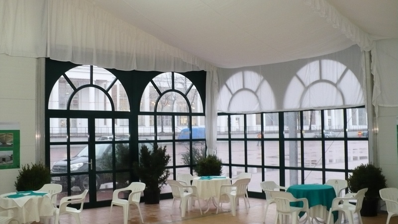 Пракат вытворчасць каркасна-тэнтавых павільёнаў складскіх аб'ектаў Польшча