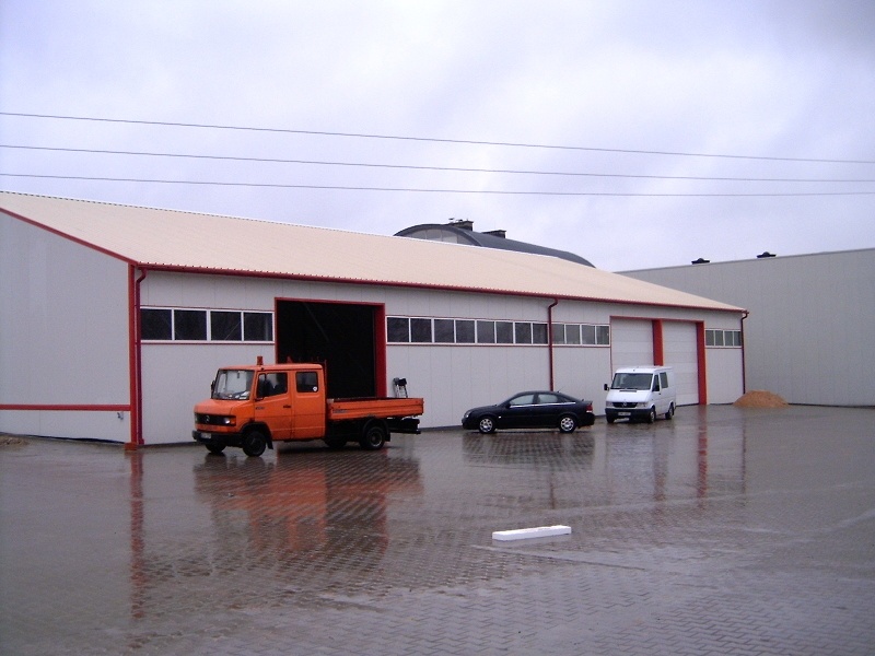 Пракат вытворчасць каркасна-тэнтавых павільёнаў складскіх аб'ектаў Польшча